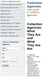 Mobile Screenshot of collectionagencies.com