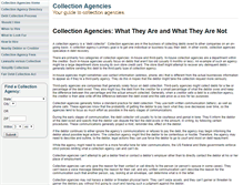 Tablet Screenshot of collectionagencies.com